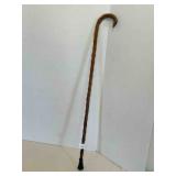 Carved Wood Cane w/lots of bumps 32" tall