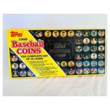 Topps 1989 Baseball Coins-collection of 60 coins