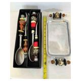 2 South Coast Salad Set-handles have decorative