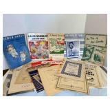 17 pcs Vintage Sheet music, Pop Music Book from th