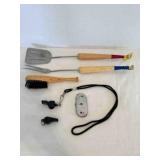 Whistles, Umpires Counter, BBQ utensils w/ bat han