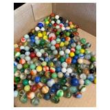 2lb 8ozs Assorted Vintage Marbles-a few Glow