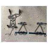 2 Plant Pot Holder for 5" pot, Boot wind Chimes