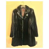 Mid Length Faux Fur Gallery Coat Size XL-no button