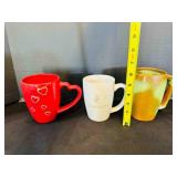3 Large Coffee Mugs Cups-1 Frankoma 5M