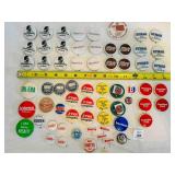 60+ Oklahoma Political Campaign Buttons 70s 80s 90