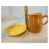 Franciscan Pottery Milk Cremer Pitcher & small bow