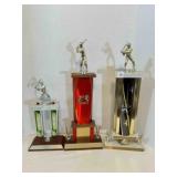 3 Baseball Trophies 