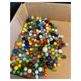 2lb 8ozs Assorted Vintage Marbles-a few Glow Urani