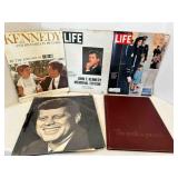JFK Kennedy Memorabilia Life Magazines, Scrapbook