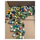 2lb 4oz Assorted Vintage Marbles-a few Glow Uraniu
