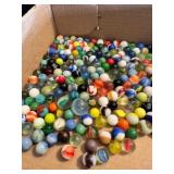 2lb 9ozs Assorted Vintage Marbles-a few Glow Urani