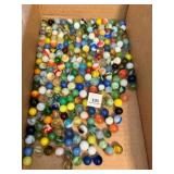 2lb 8ozs Assorted Vintage Marbles-a few Glow Urani