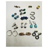17 pr Vintage Ladies Earrings-Clip-on & Screw