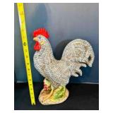 Decorative Ceramic Rooster 15"--has crazing stripe