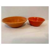 Bauer Pottery  small bowls, ringware orange 4.5"