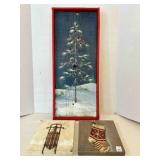 Touhy Original Painting on Framed Barn Wood signed