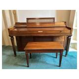 Baldwin Spinnette Piano w/ bench--Bring Plenty of