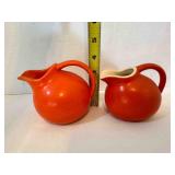 Homer Laughlin Harliquin mini Ball Jug Pitcher 4"
