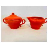 El Patio Gladding McBean Flame Orange Sugar & Crea