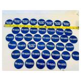 42 Reagan Bush Presidential Campaign Buttons