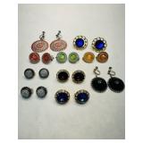 15 pr Vintage Ladies Earrings-Clip-on & Screw