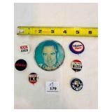 Nixon I like Ike Presidential Campaign Buttons-7