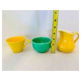2 Coffee Tea Cups, Large Milk Creamer Pitcher