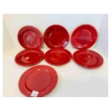 7 ALA Shenango 7" Salad Plates Maroon