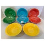 8 Harlequin? Unmarked Cereal Bowls 6.25"