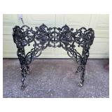 Cast Iron Garden Planter Frame on Wheels 31x8x31"