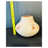 Clay Pot Vase signed Crystal 96,