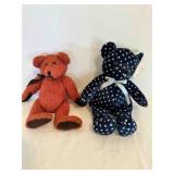 2 Stuffed Bears-Brown is Boyd
