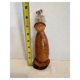 Native American Blackjack Gourd doll 1997 signed