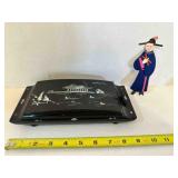 Mic Century Japanese Black Lacquer Cigarette Box