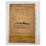 1958 Enid Oklahoma Telephone Directory &