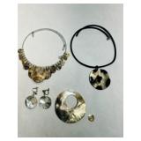 Shell Inspired Jewelry, Choker Necklace, Cord neck