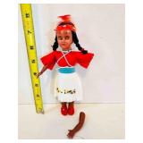 Hard Plastic Native American Souvenir Doll Papoose
