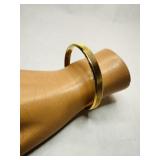 Monet Gold tone Bangle Bracelet-engraved Big Siste