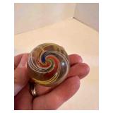 Large Glass Swirl Marble-1.5" approximately no chi