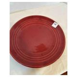 Bauer Pottery Ringware 10.5" Dinner Plate Maroon