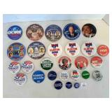 27 Presidential Campaign Buttons from 80s, 90s 200