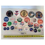 28 Presidential Campaign Buttons from 80s, 90s 200