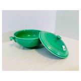 Fiesta Green Lidded Casserole 7.75" rim to rim