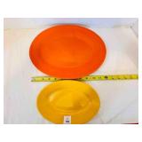 Bauer Pottery Ringware Oval Platter Plates 9" &