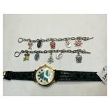 Musical Christmas Watch-untested, 2 Christmas Char