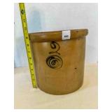 2 Gallon Salt Glazed Crock Bee Sting Red Wing