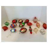 Nice Newer Glass Ornate Christmas Ornaments-16