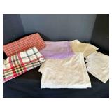 Table Cloths, Napkins, Plaid is Fabric