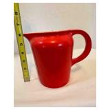 Universal Cambridge Red Pitcher Rounded handle 6"
